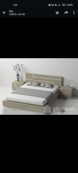 Wooden Bed /Bed dressing table/Bed set/Bed/King size /furniture3/mdf 10