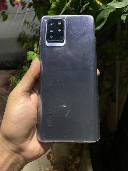 Infinix note 10 pro 8 256 with box only panel tuta wah hai 2