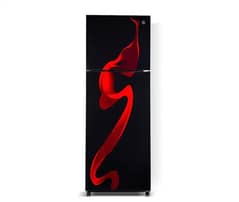 Pel Refrigerator 222550 Glass Door Red Blaze