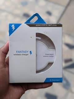 FANTASY WIRELESS CHARGER with CABLE FOR SALE WHATSAPP NUM #03265949331