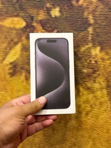 IPhone 15Pro JV Canadian Black Non Active Box Packed 1