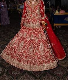 bridal dress lehenga bridal wedding.   contact no. 03090728570