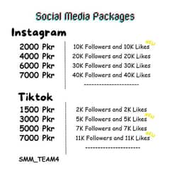 Instagram, Tiktok followers, likes and views in really cheap.