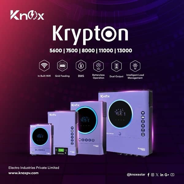 Knox Krypton 5600 Infini V4 4kw 24v Hybrid Solar Inverter Voltronic 2