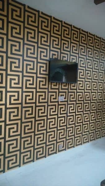 wallpaper/pvc panel,woden & vinyl flor/led rack/ceiling,blind/gras/flx 6