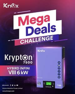 Knox Infinisolar V3 Krypton 7500 6kW Wifi BMS Dual Output hybrid Solar 0