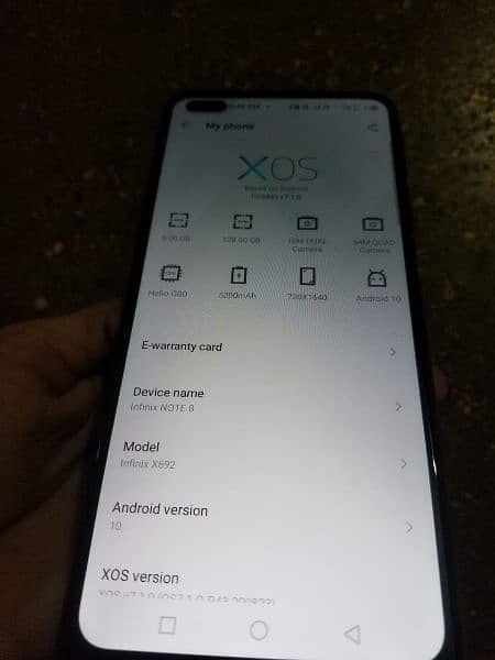infinix note 8 6GB 128GB pta official approved 12