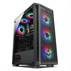 AULA FZ002 ARGB GAMING PC CASE WITH 4 FANS AND CONTROLLER