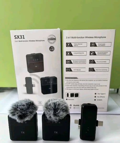 Wireless Microphone | SX31 | Quality same as boya microphones 2