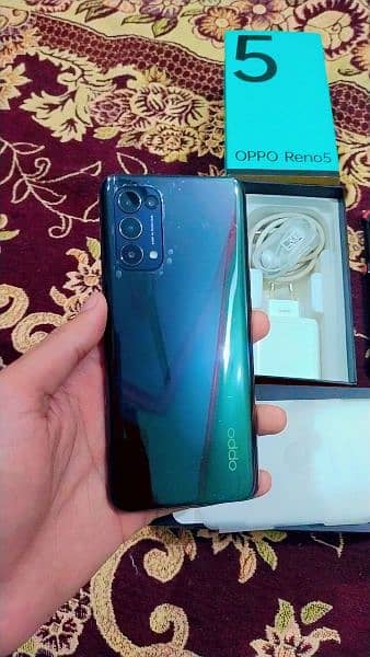 Oppo reno 5 8/128 argent sale 0