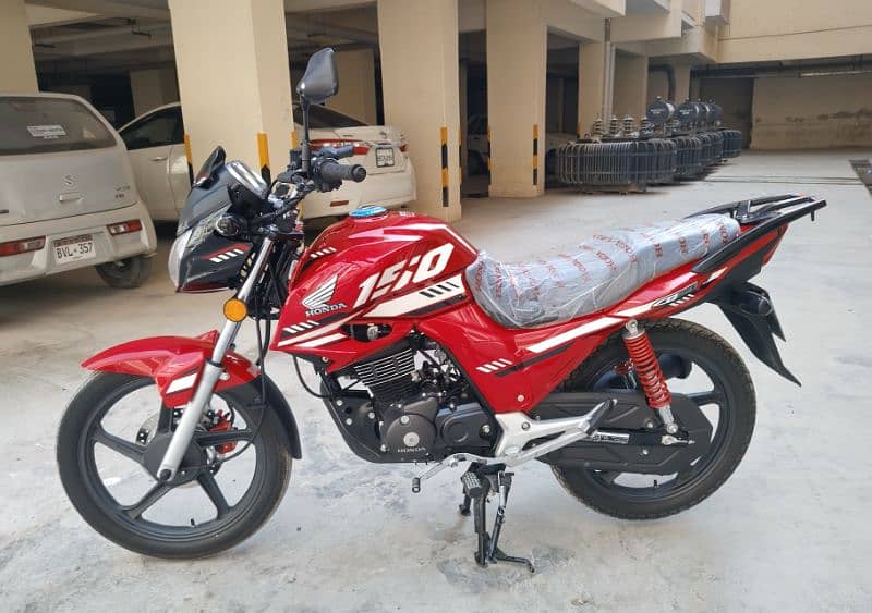 Honda CB-150F Red 2024 Model | Dealership Maintained | 10/10 condition 1