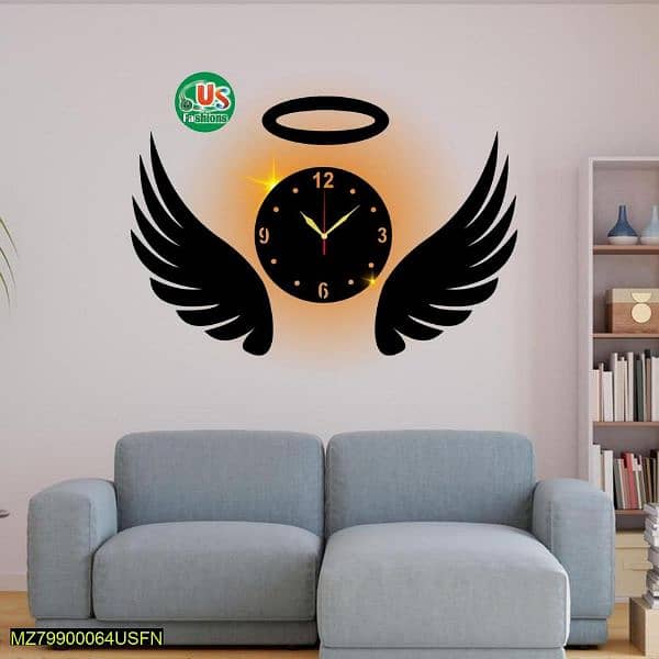 modren wall clock with light (cash on delivery) 1