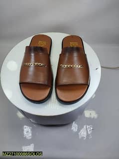 men's leather slippers