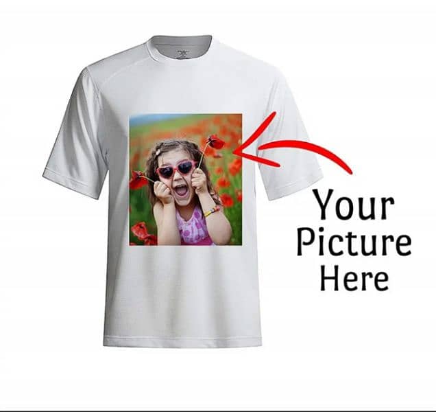 Customized t-shirts with picture, Name, Logo or design 1