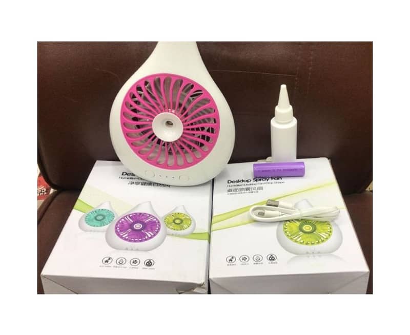 Humidifying Cooler Fan Built-in 2000mAh Rechargeable battery 3