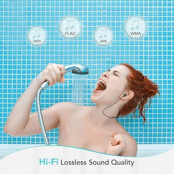 MP3 Player for swimming AGPTEK 8GB  Waterproof Music Player S07E 4