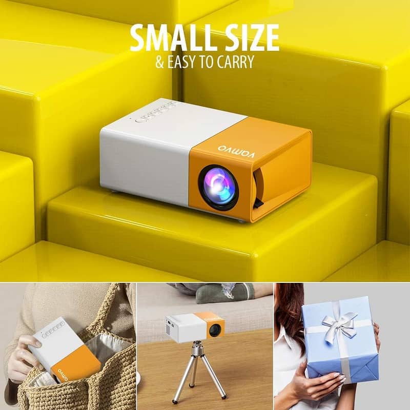 100% Original YG300 Pro Portable Projector Full HD 1080p Supported 3