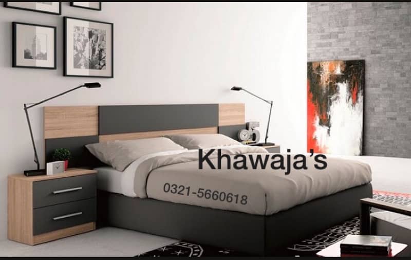 Bed with dressing ( khawaja’s interior Fix price workshop 2