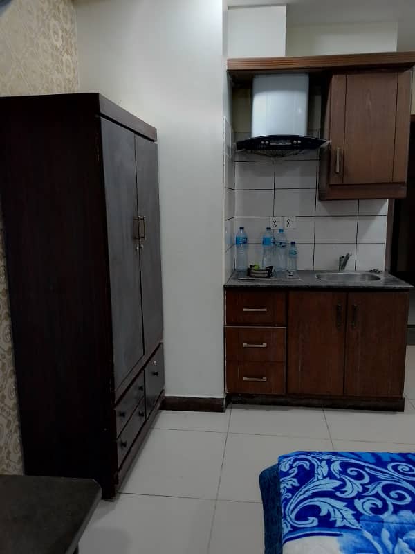Furnished Studio apartment available for sale in bahria town phase 4 civic center 8