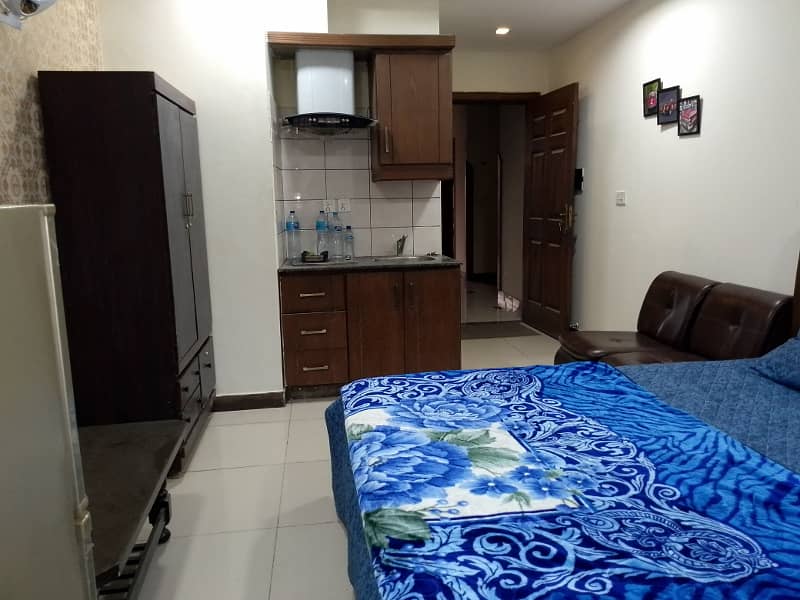 Furnished Studio apartment available for sale in bahria town phase 4 civic center 10