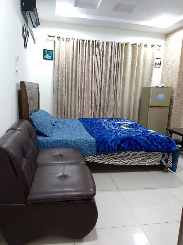 Furnished Studio apartment available for sale in bahria town phase 4 civic center 11