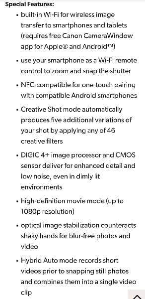Canon PowerShot SX600 HS 16 Mega Pixel & Wifi 8