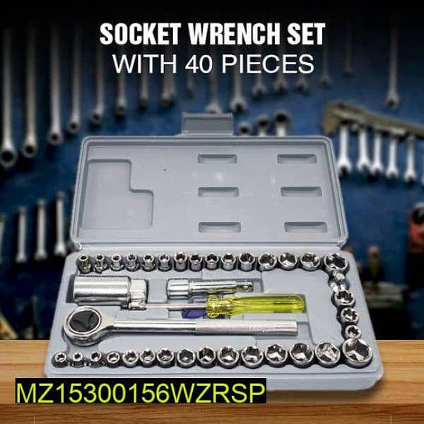 40pcs socket wrench vehicle tool 0