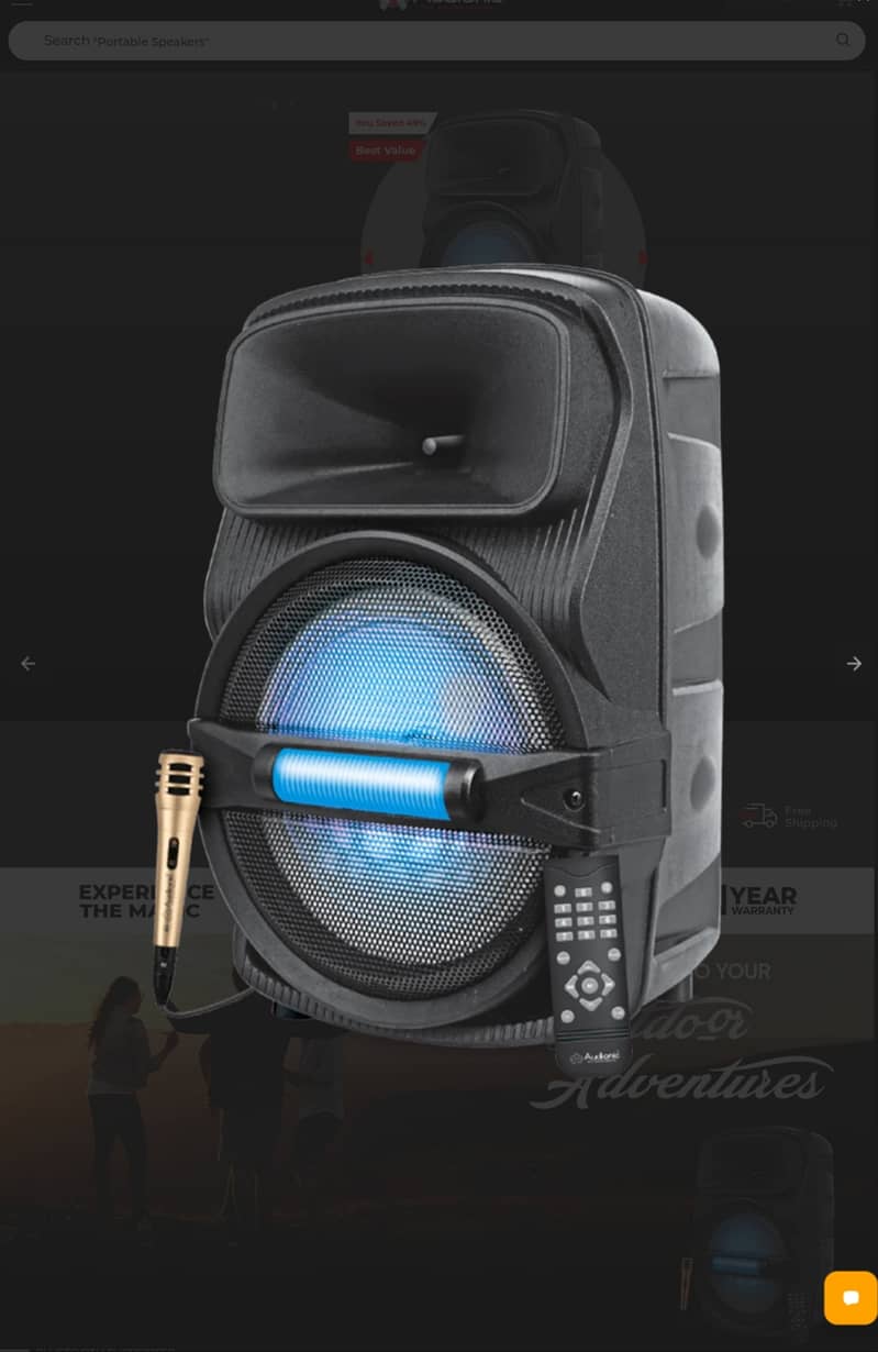 Audionic portable bluetooth speakers 1