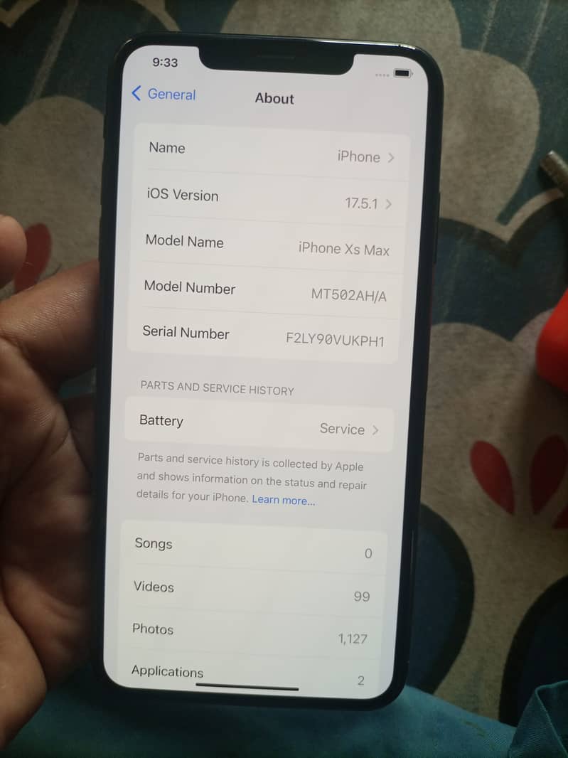 Iphone xs max 64gb PTA approved 2