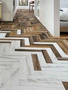 wooden flooring / vinyl flooring