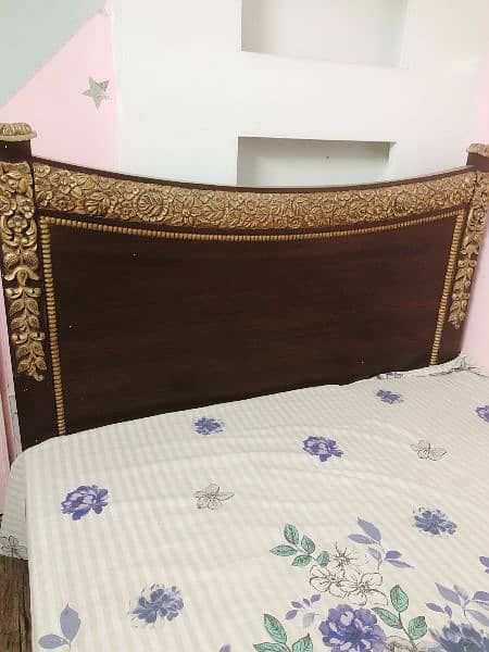 Queen Wooden Bed - 9/10 Excellent Condition 2