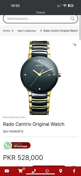 New Rado centrix diamonds watch full box with receipt USA 3