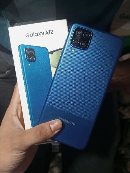 Samsung A12 New condition 4GB 64GB complete saman Pta approved seald 2