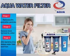 three stages aqua water filter