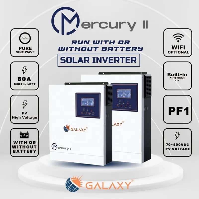 GALAXY Pv3000 MERCURY II Solar Hybrid Inverter 0