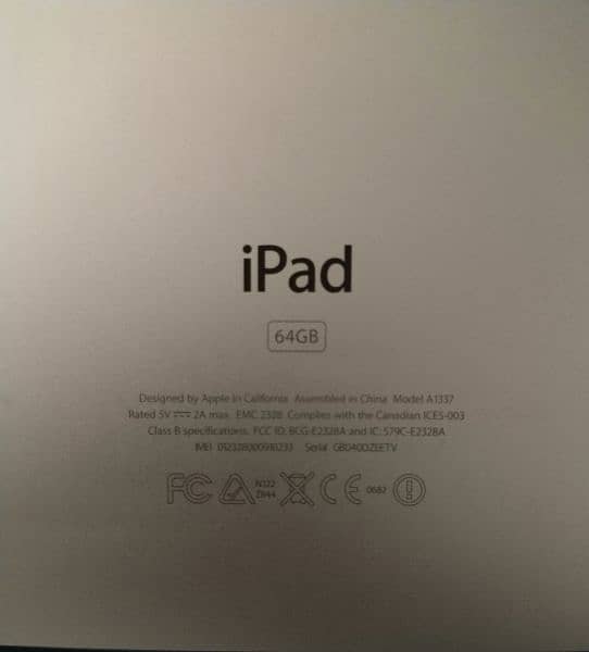 Apple iPad 64GB battery damaged needs to replace or best for parts 1