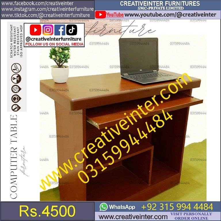 Study office table chair l shape desk meeting conference CEO 18