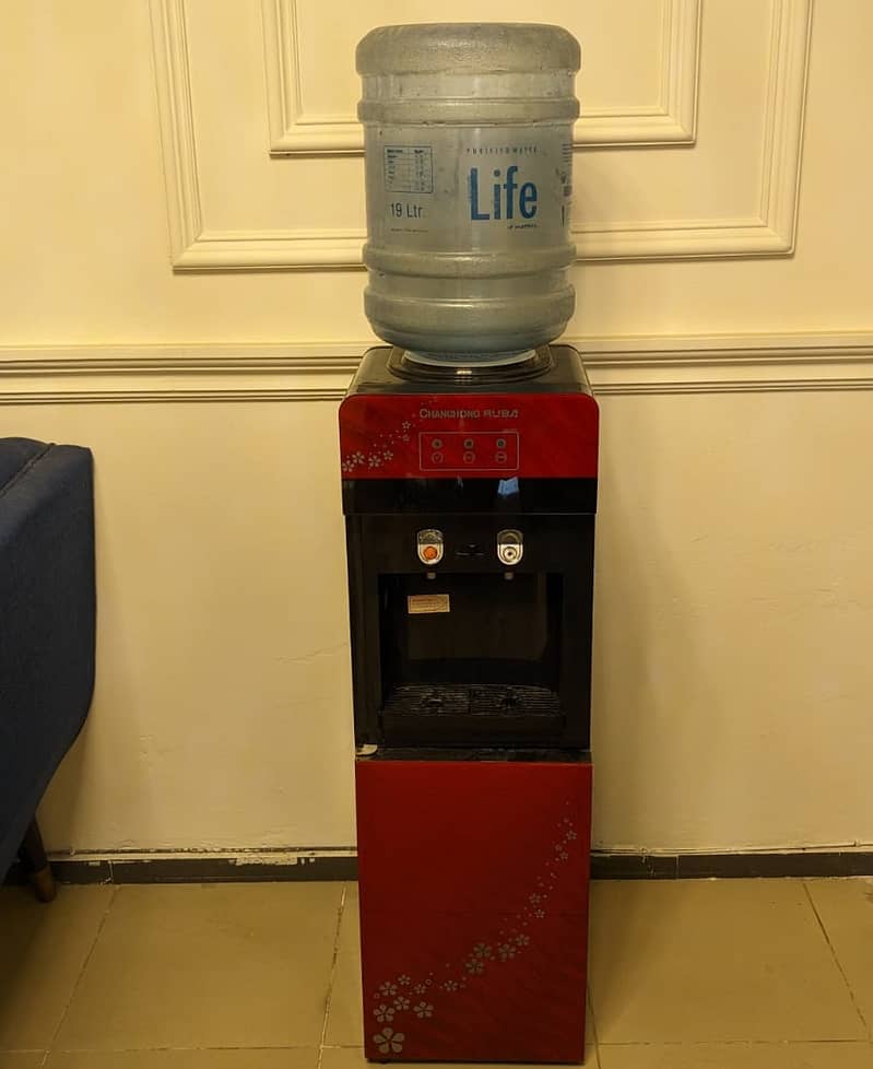 Water Dispenser Changhong Ruba With Fridge Hot and Cool Glass Door 5