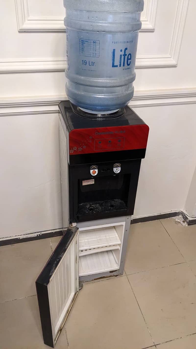 Water Dispenser Changhong Ruba With Fridge Hot and Cool Glass Door 6