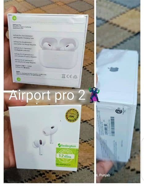 Airpods Pro 2nd generation Good Base Good Bettery Timing Best Calling 0
