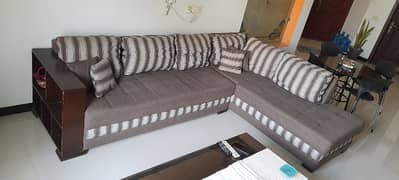 7 seater L-shaped sofa set 0