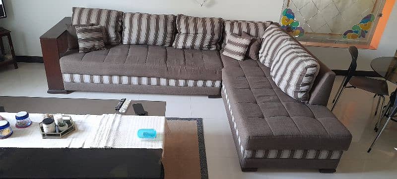 7 seater L-shaped sofa set 1