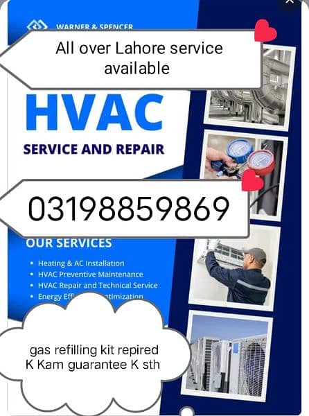 New old service Ac gas refilling repair kit repair 0