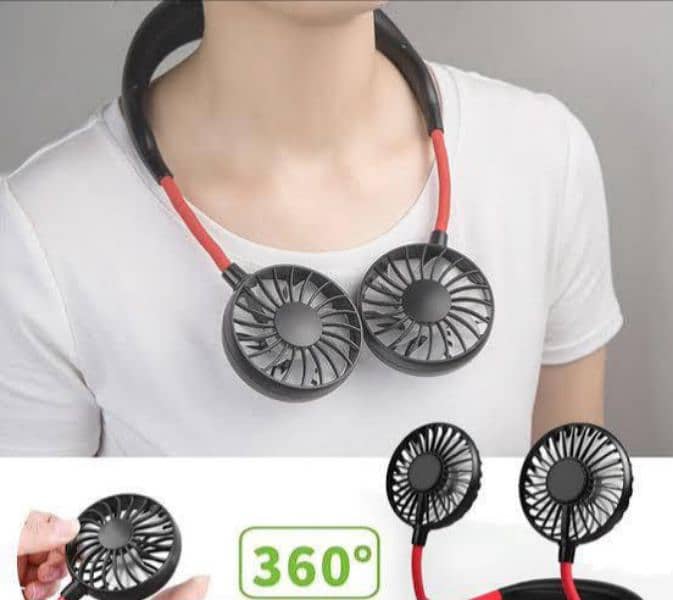 Portable hanging small neck fan 5