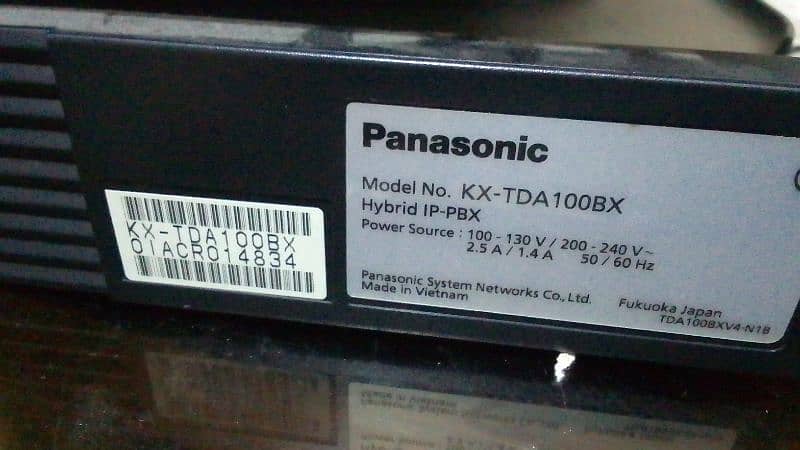 Panasonic pabx kxtda 100 4