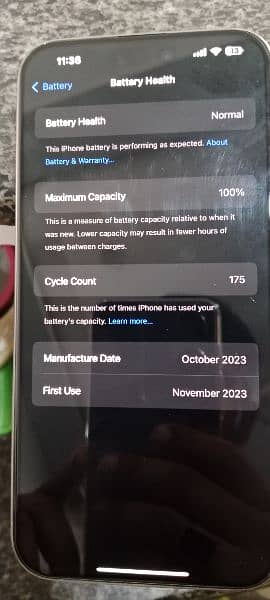 iPhone 15 Pro Max HK model PTA approved Battery heath 100% 1