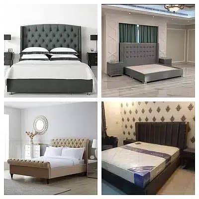 bed  bed set king size bed double bed Poshish bed furniture 4