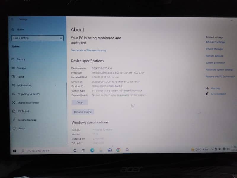 Acer c740 Laptop Good Condition       WhatsApp Number 03040828652 4