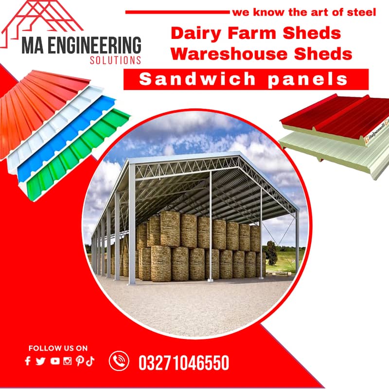 Dairy Farm Sheds / Warehouse Sheds / Industrial Sheds 1