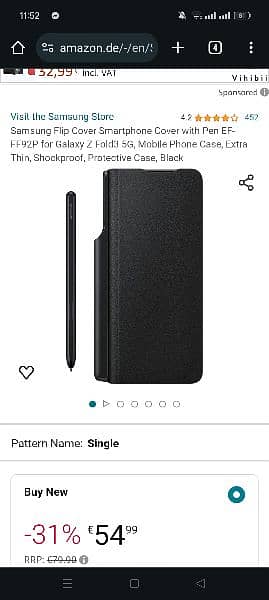 Samsung Z Fold 3 Cover with Pen 9